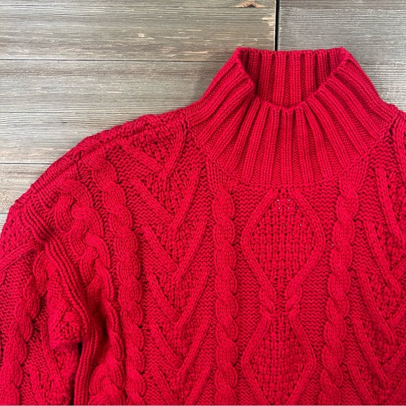 NWT Ralph Lauren Cable Knit Mockneck Jumper - Picture 4 of 7